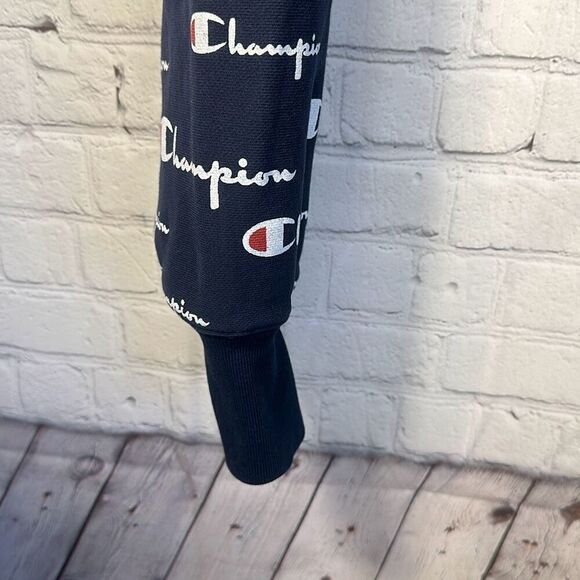 Champion Reverse Weave All Over Print Cropped Crewneck Sweatshirt size L Large - Picture 4 of 8